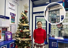 Maria Jesús, lotera de la administración situada en la calle Azafranal