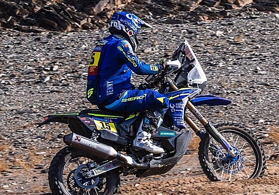 Santolino, durante la etapa de hoy.