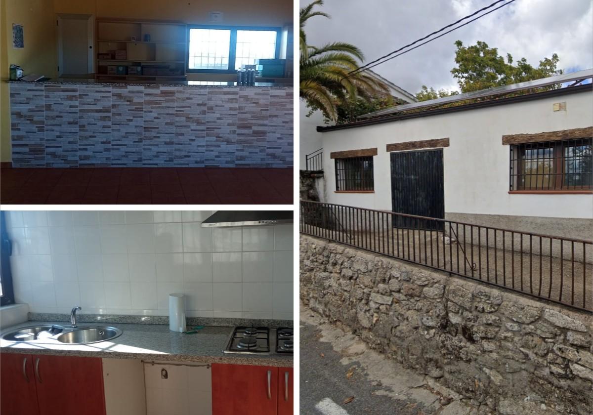 Barra, cocina y exterior del establecimiento.