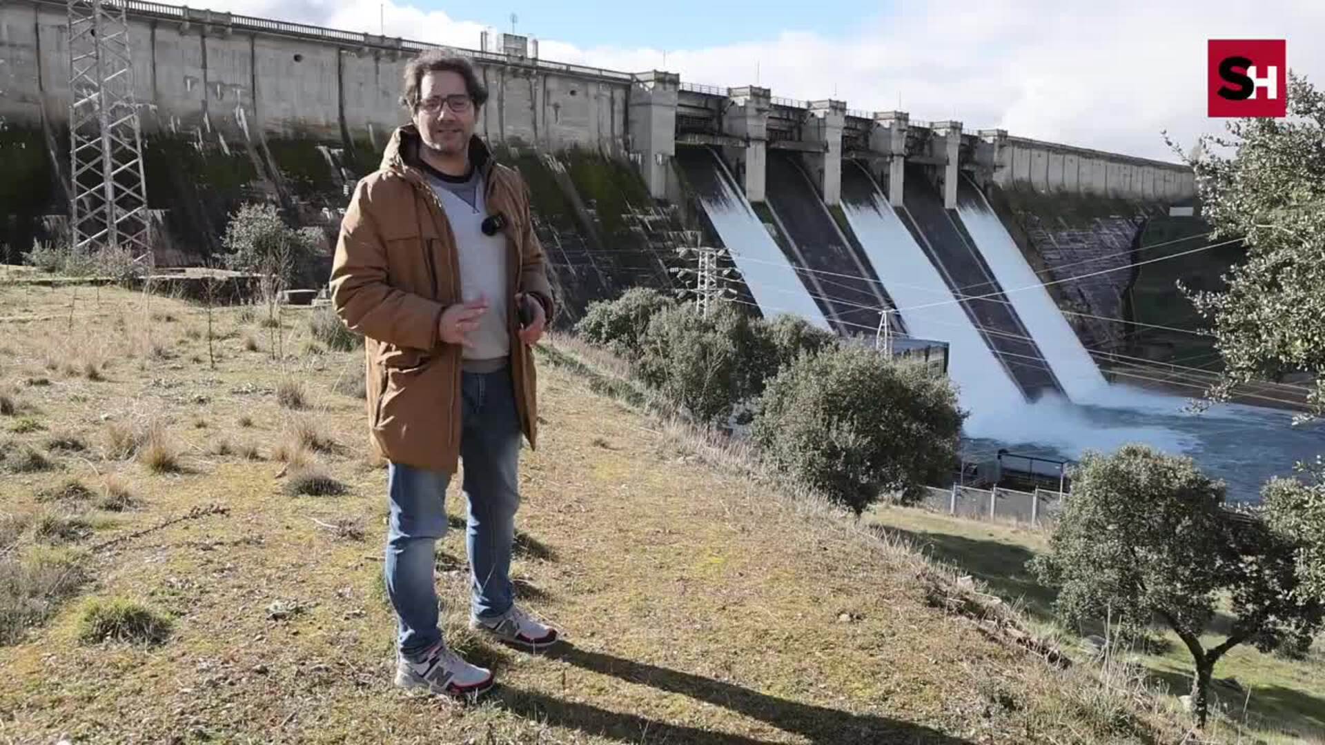 Lleno total en el embalse que da de beber a la ciudad de Salamanca