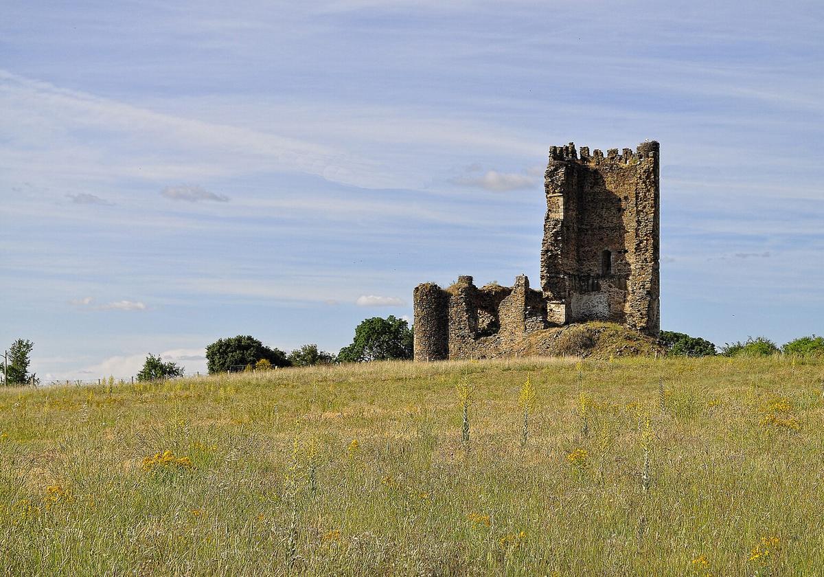 Restos del castillo de Tejeda y Segoyuela, del siglo XV.