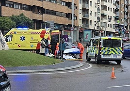 Herido el conductor de un patinete en Salamanca tras la colisión con un turismo