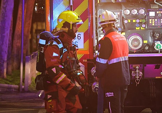 Reciente intervención de los bomberos del Ayuntamiento de Salamanca.