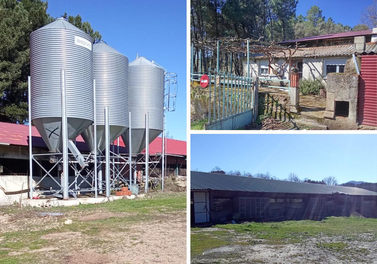 La granja avícola en venta en un pueblo de Salamanca con casa y seis silos inagotables