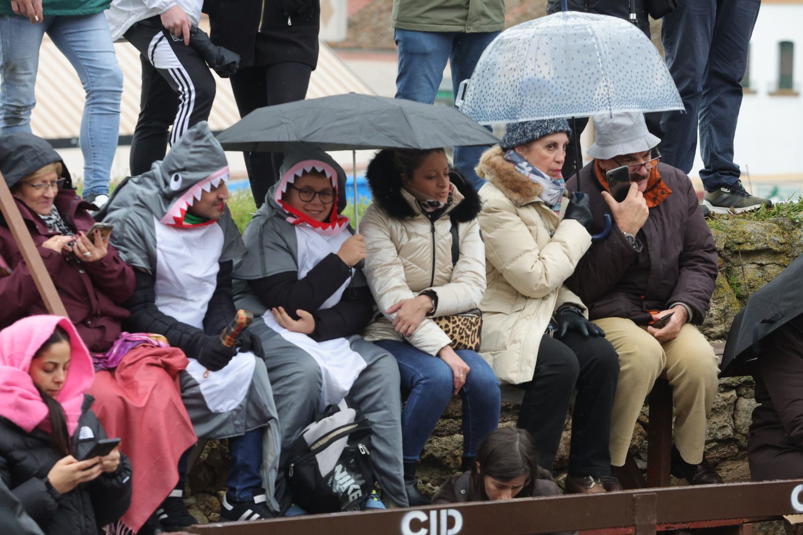 Un encierro pasado por agua en el Carnaval del Toro de Ciudad Rodrigo