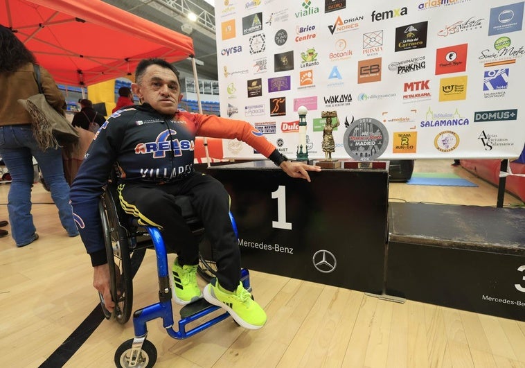 Vicente, atleta con discapacidad participante en la Media Maratón de Salamanca