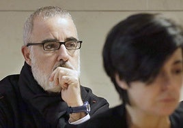 Alfonso Basterra en uno de los juicios por el crimen de Asunta