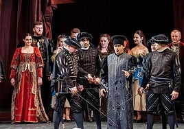 Representación de la ópera Rigoletto.