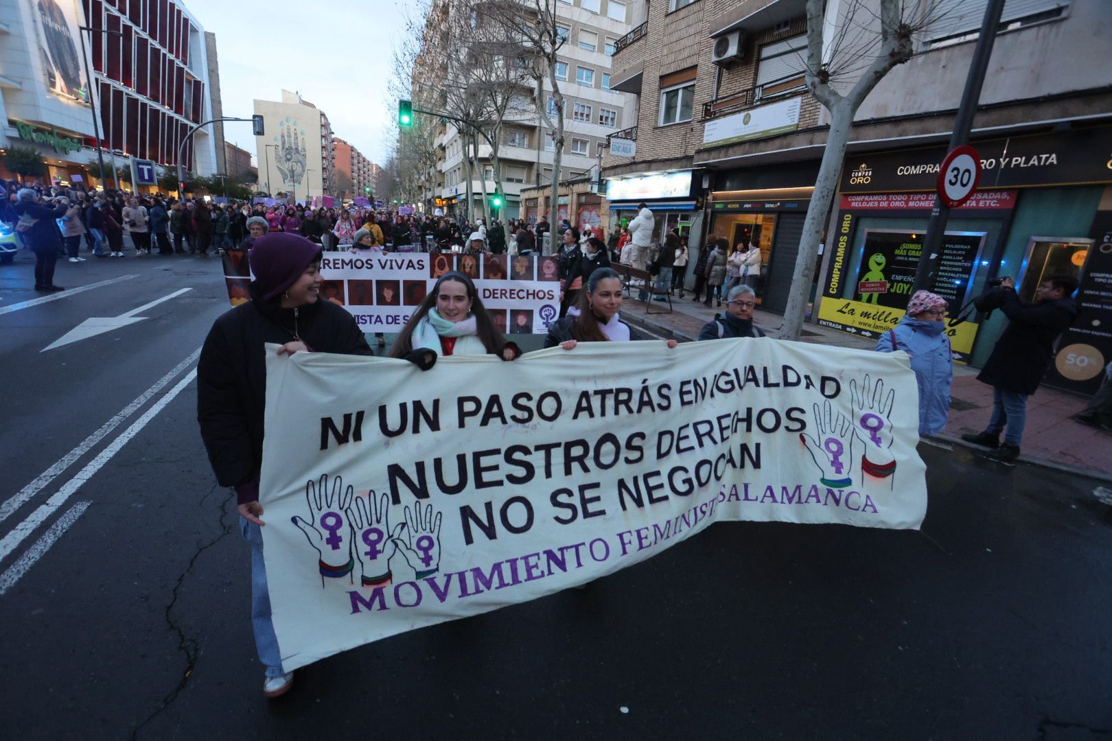 Las imágenes de la manifestación del 8M en Salamanca