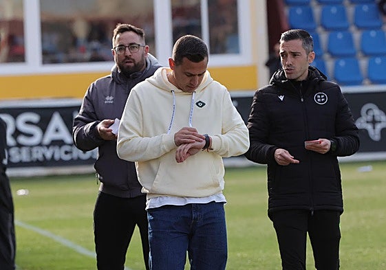 Dani Llácer, durante el partido de este domingo