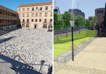 Así quedará la plaza de San Román: de sauna de granito a oasis verde