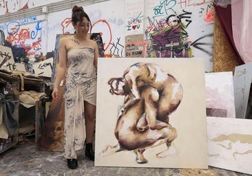 Una joven artista salmantina, una exposición inesperada y una pintura visceral