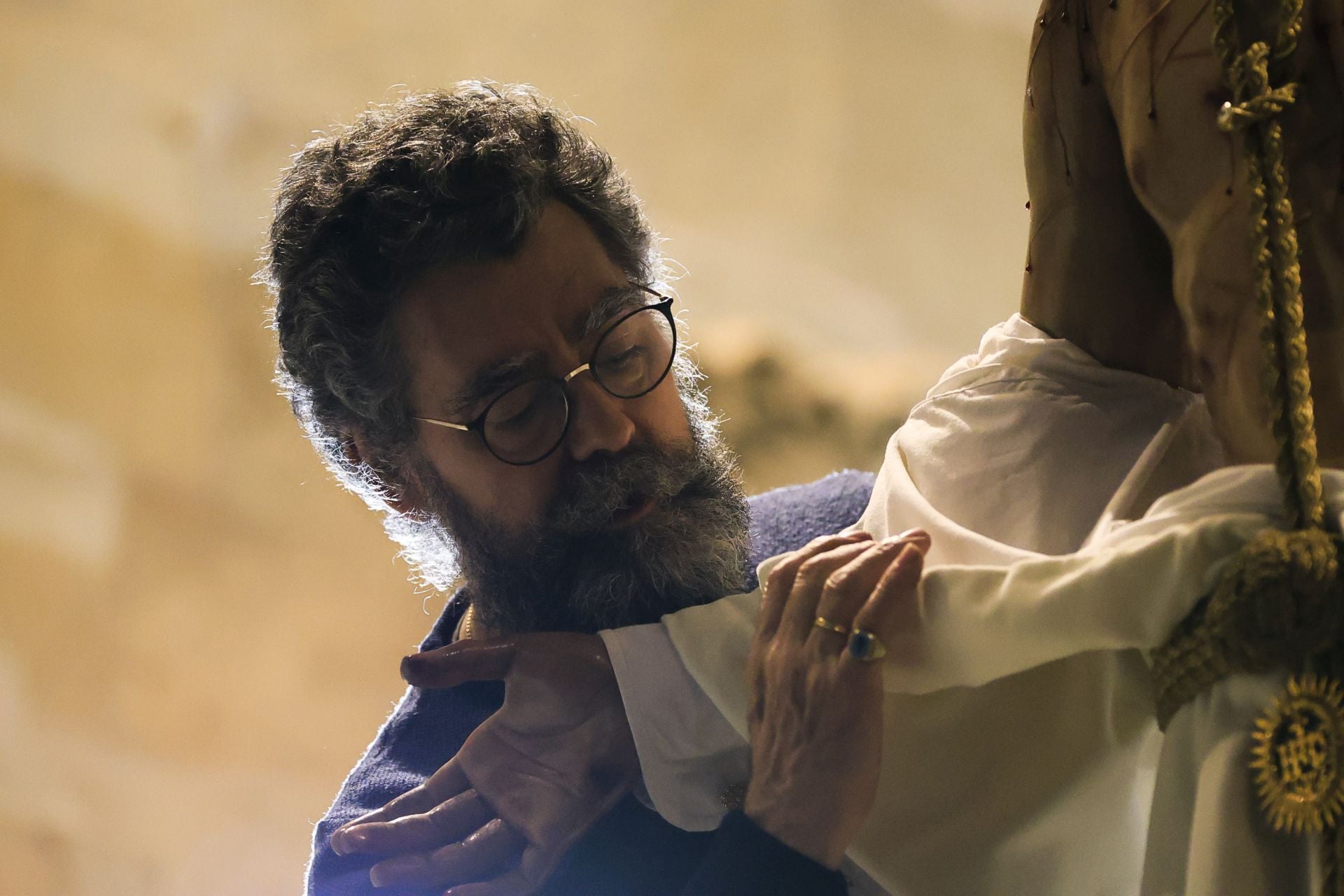 Las imágenes del montaje de los pasos de Semana Santa en Salamanca
