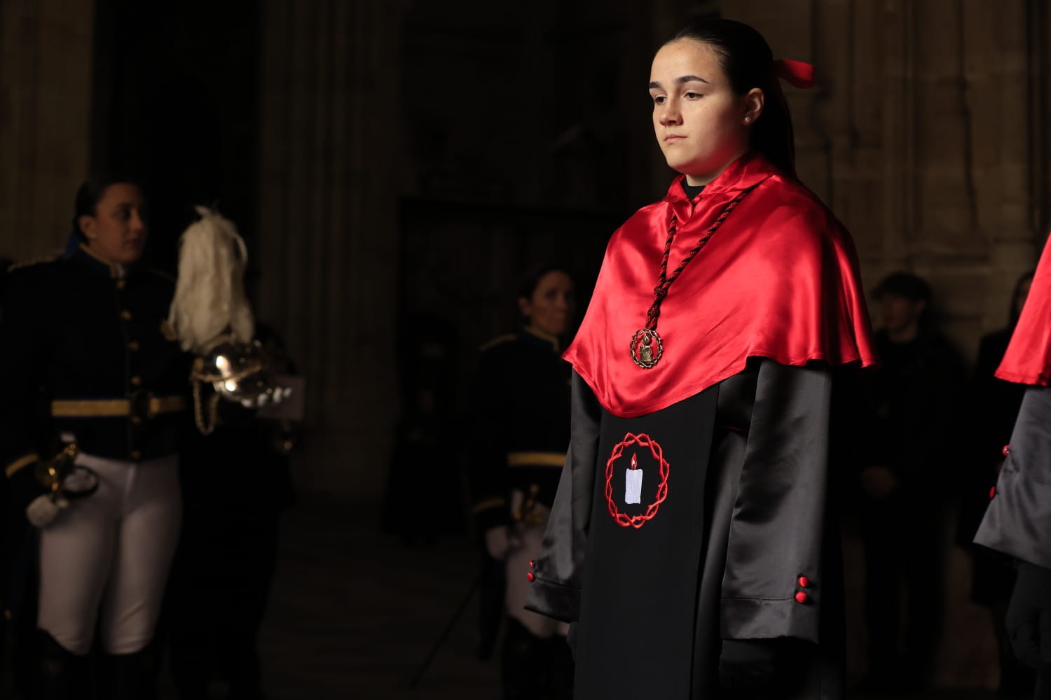 La lluvia respeta el Jueves Santo de Salamanca con el Vía Crucis desde la Catedral