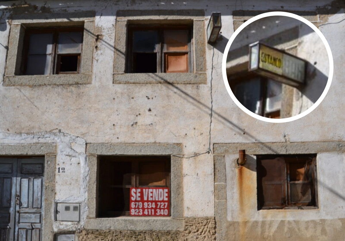 La casa de 1930 en un pueblo de Salamanca en venta que fue estanco y bar