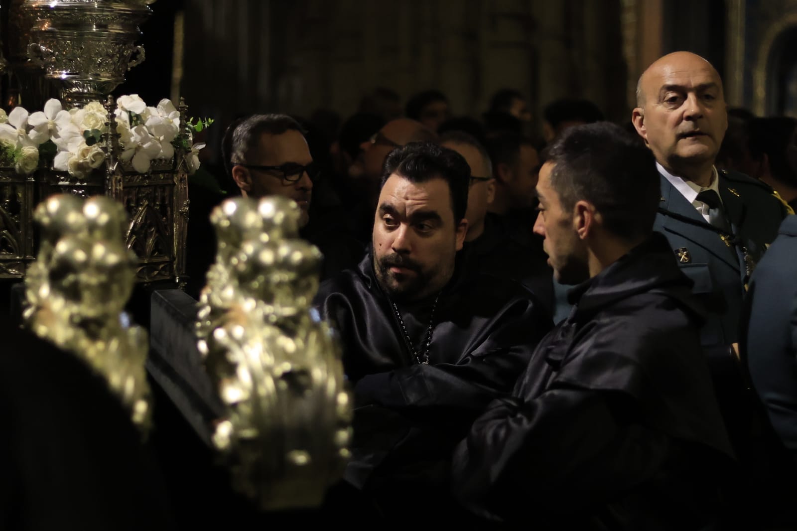 Sin Soledad ni Cristo de la Liberación: la lluvia desluce el inicio del Sábado Santo
