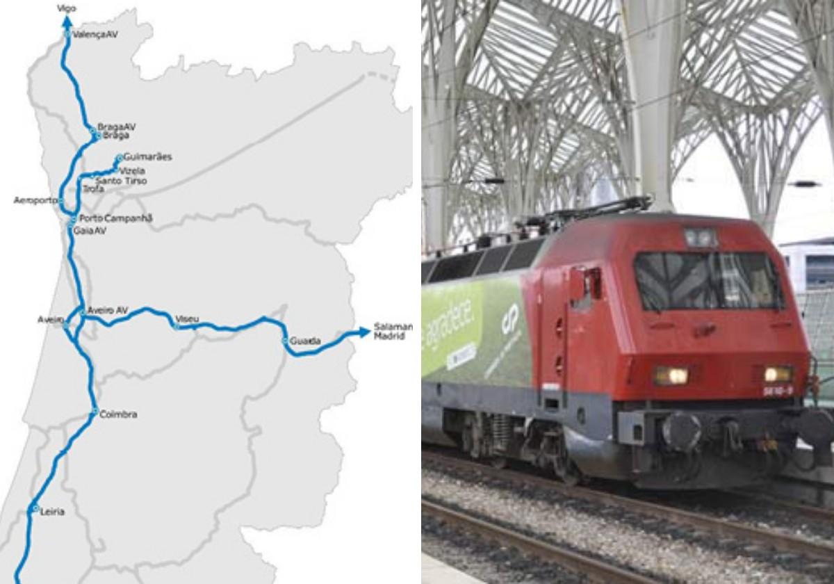 Portugal diseña un AVE Oporto-Madrid por Salamanca de 3 horas que compita con el avión