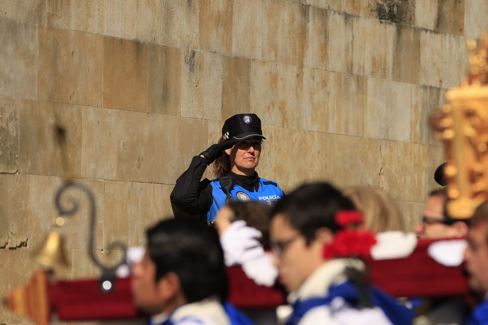 El Encuentro de Resurrección pone un solemne broche final a la Semana Santa salmantina