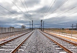 Plataforma de una línea de alta velocidad