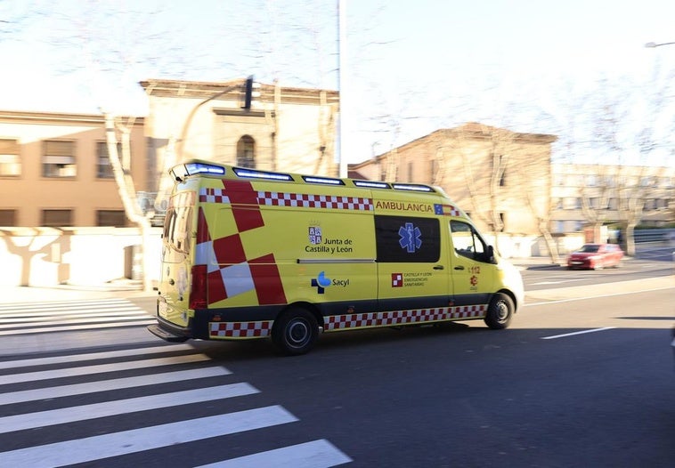 Trasladado al hospital de Salamanca por una intoxicación por humo en Pizarrales