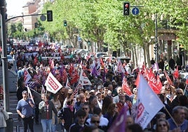 Manifestación 1 de mayo en Salamanca, con casi 3.000 personas