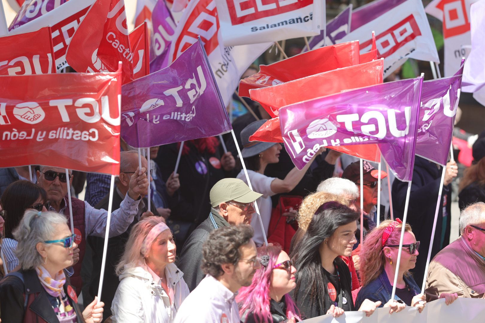 2.500 personas claman en Salamanca por los derechos de los trabajadores