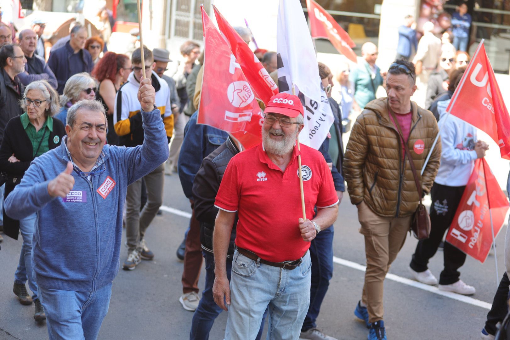 2.500 personas claman en Salamanca por los derechos de los trabajadores