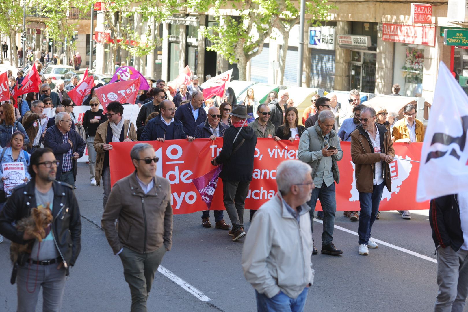 2.500 personas claman en Salamanca por los derechos de los trabajadores