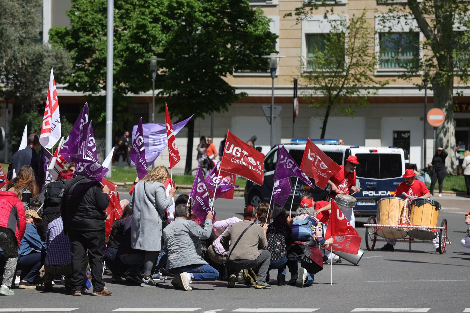 2.500 personas claman en Salamanca por los derechos de los trabajadores