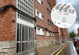 Uno de los portales afectados y localización del proyecto.