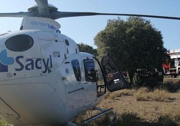 Se cae de una altura de tres metros mientras trabajaba en Agallas