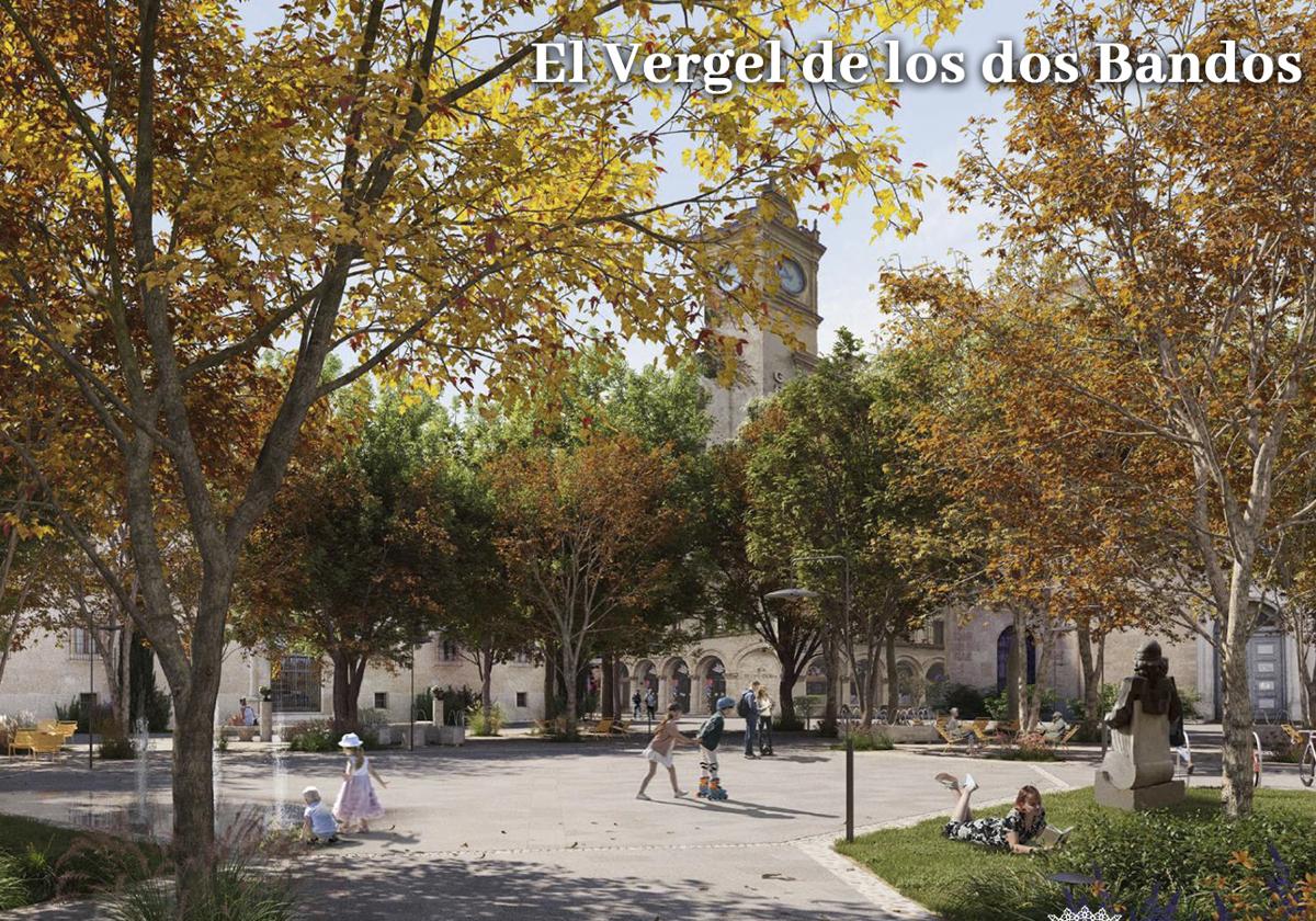 Así va a ser la 'nueva' plaza de Los Bandos, el pulmón verde de Salamanca