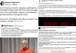 Primeras reacciones desde Salamanca a la elección del nuevo Papa.