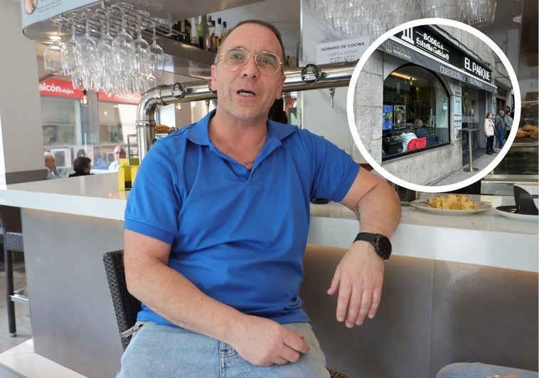 Óscar, propietario del bar 'El Parque' en el Paseo de Canalejas.
