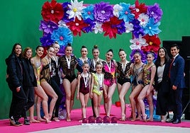 Medallistas del Club Rítmica Salamanca.