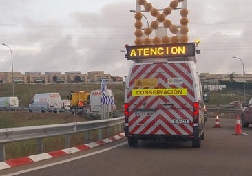 Grandes retenciones por un accidente en una de las principales entradas a Salamanca