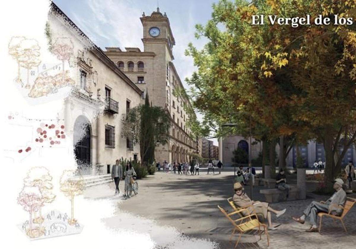 Infografía de la propuesta 'El vergel de los dos bandos'.