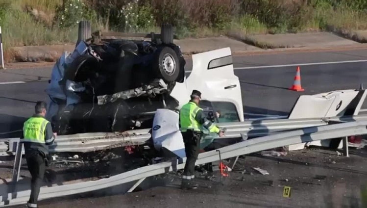 Accidente de tráfico en la A-66 a la altura de Mozárbez