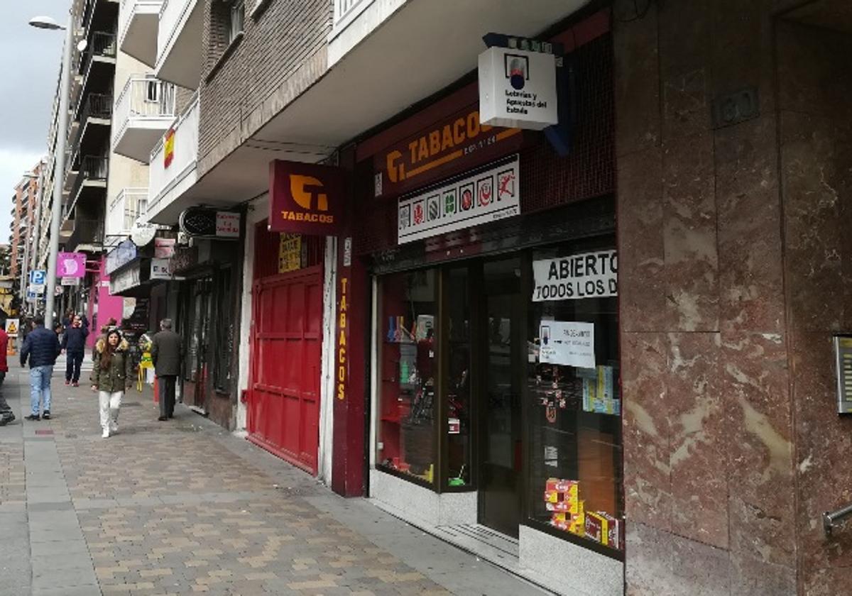 Administración de Salamanca que ha repartido el premio en la Avenida de Portugal.