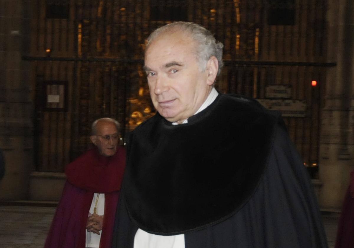 Gerardo Sánchez Cruz, beneficiado y sacristán mayor emérito de la Catedral.