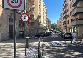 Lugar de la calle Condes de Crespo Rascón en Salamanca en la que sucedieron los hechos.