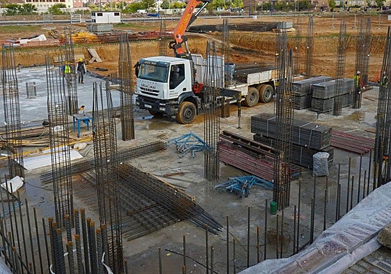 Imagen de archivo de la construcción de viviendas.