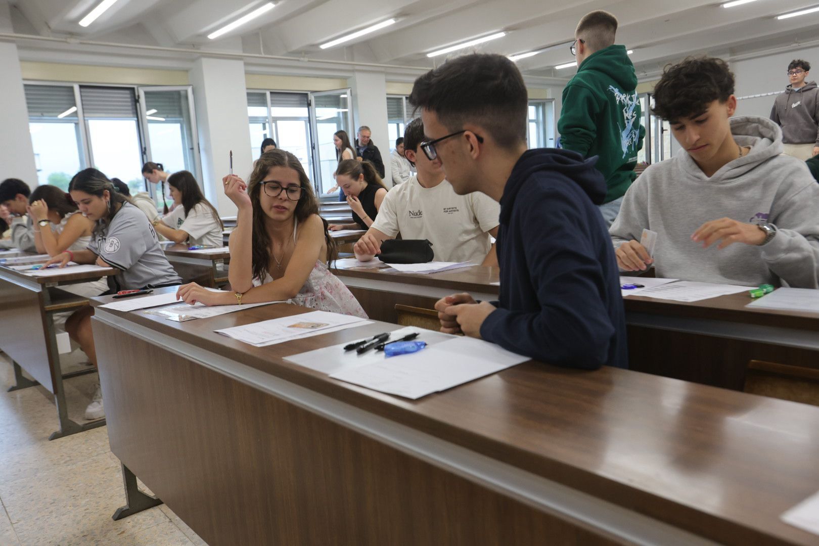 Nervios a flor de piel en la primera jornada de la nueva PAU en Salamanca