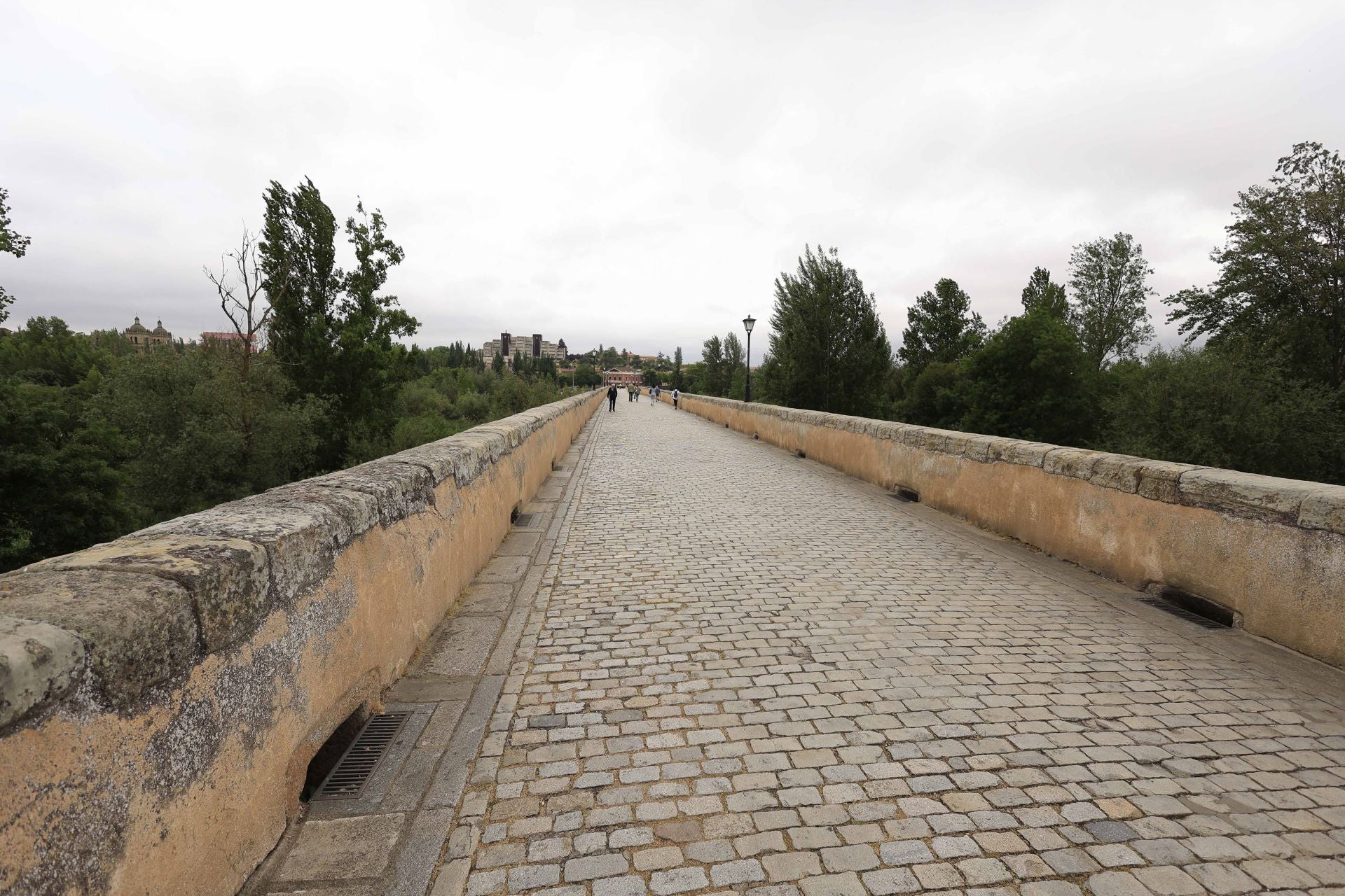 Los daños del Puente Romano de Salamanca que sobrevive a 2.000 años sobre el Tormes