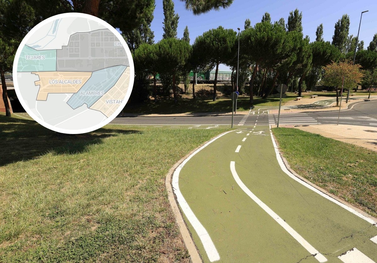 Acceso al barrio de los Alcaldes y localización.