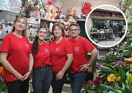 El equipo de Floristería Pétalos.