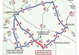 El tramo de carretera cortado en Salamanca durante cuatro meses