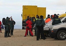 Imagen de una búsqueda al montañero desaparecido en Béjar en 2023.