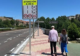 Puente de Sánchez Fabrés, lugar en el que se ha registrado la rotura de la tubería que ha dejado sin agua al centro de Salamanca.