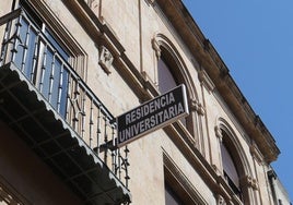 Residencia universitaria en la Rúa Mayor de Salamanca.